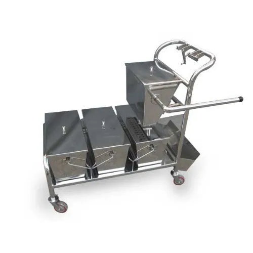 Stainless Steel Mopping Trolley